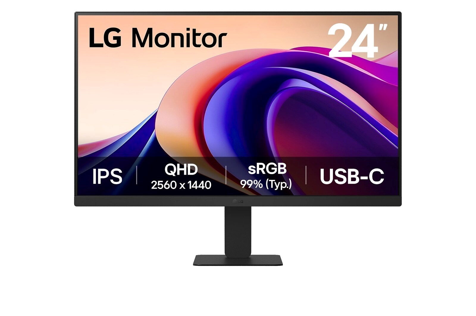 Monitor LG 24U631A-B, 24", QHD 2560x1440, USB-C, i zi