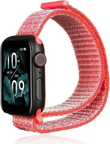 Rrip ore Beline Apple Watch Nylon, 42 44 45 49mm, rozë