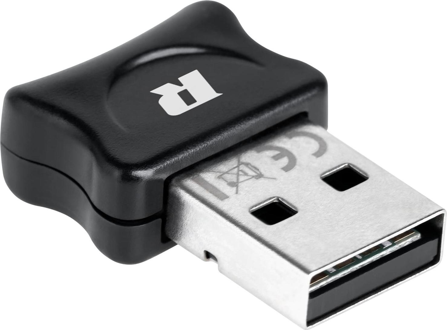 Bluetooth адаптер Rebel NanoStick, USB, Bluetooth 5.0, црн