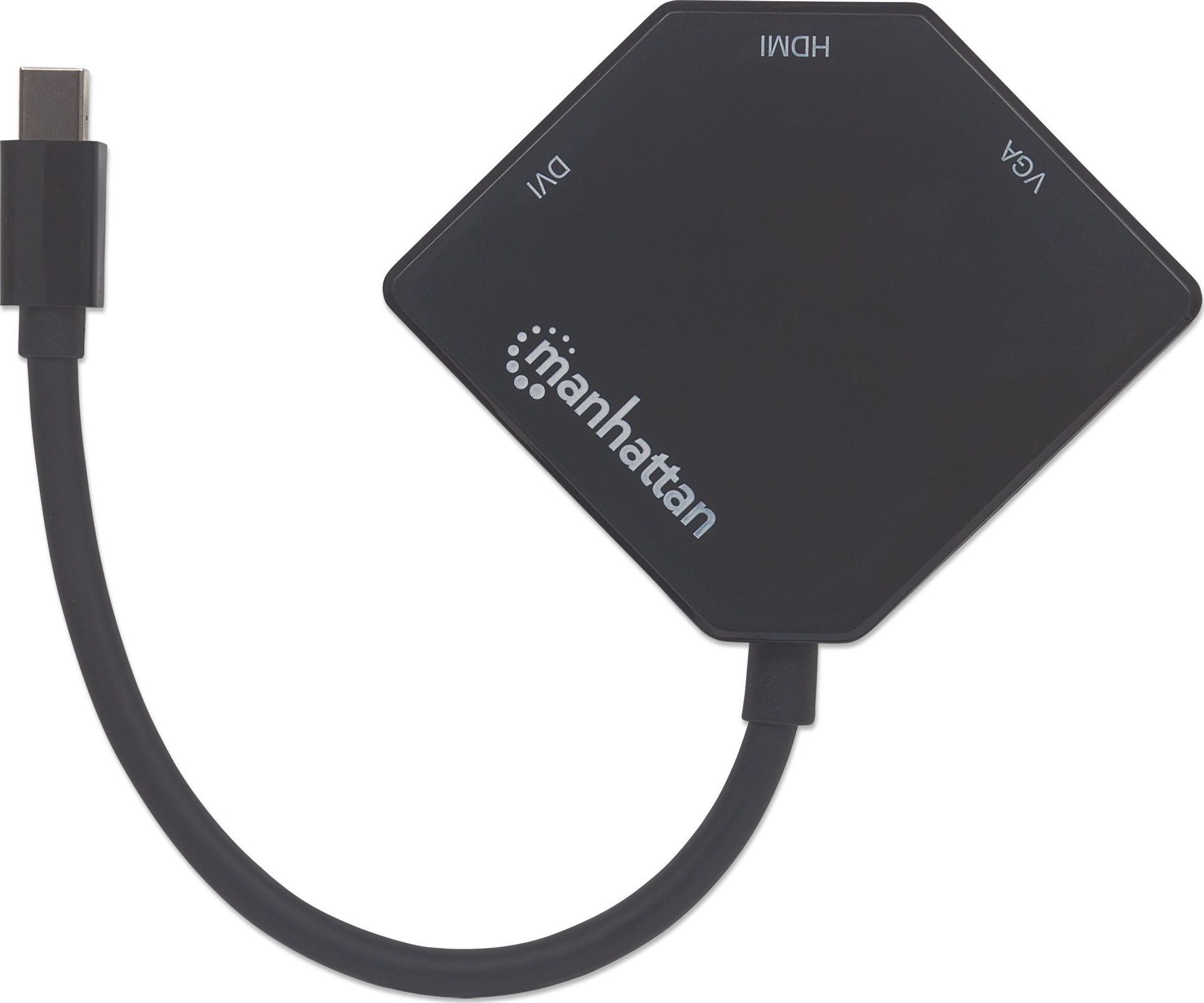 Adapter video 3 në 1 Mini DisplayPort, HDMI DVI VGA, 4K