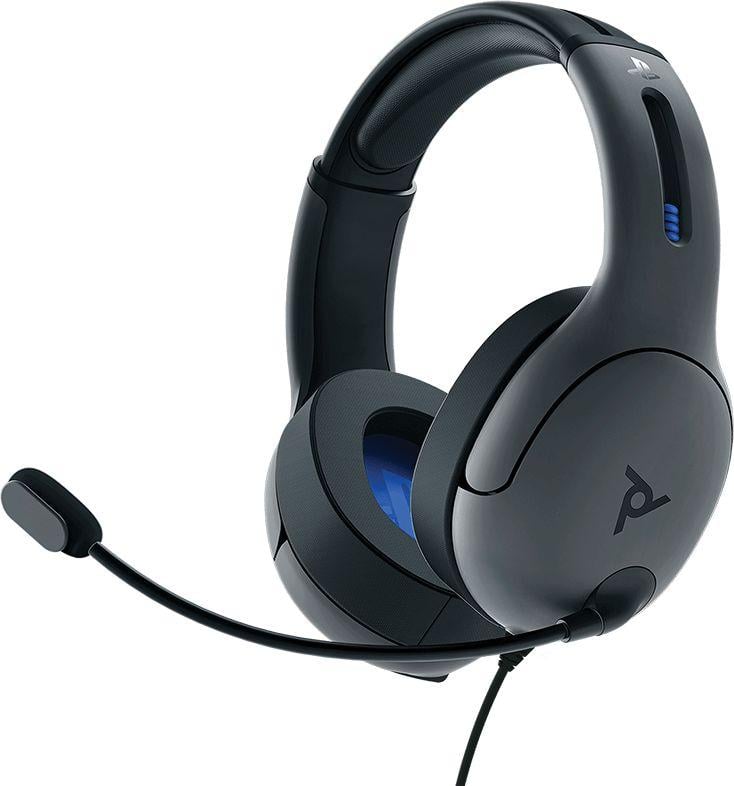 Kufje gaming PDP LVL50, 50mm, me mikrofon, gri