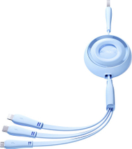 Кабел за полнење Joyroom S-A40 Colorful Series, 3in1 USB-A во USB-C Lightning microUSB, 1m, сина