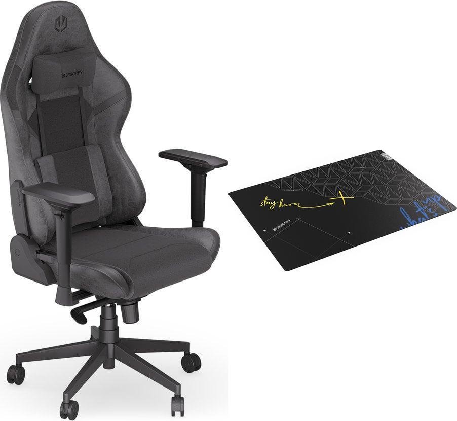 Karrige gaming Endorfy Scrim BK EY8A001 me tapet dyshemeje FP120R EY8G001, deri 120 kg, e zezë