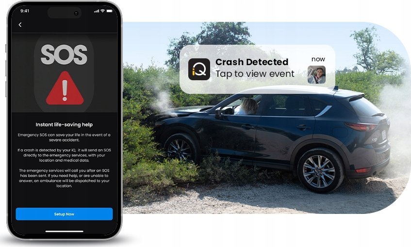 Kamerë inteligjente për veturë Nextbase IQ 1K, 1K Full HD, 140°, e zezë