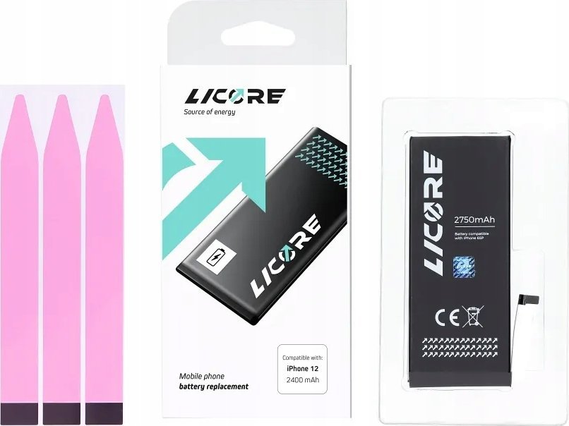 Bateri për telefon Licore, për iPhone 11 Pro Max, 3969 mAh, e zezë
