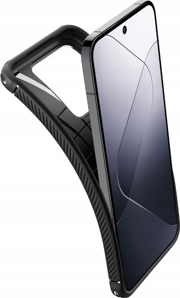 Mbulesë telefoni Spigen Rugged Armor, Xiaomi Redmi Note 13 5G, TPU, e zezë matte