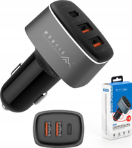 Karikues veture Montis MT125, 56W, 2x USB A dhe USB C, i zi