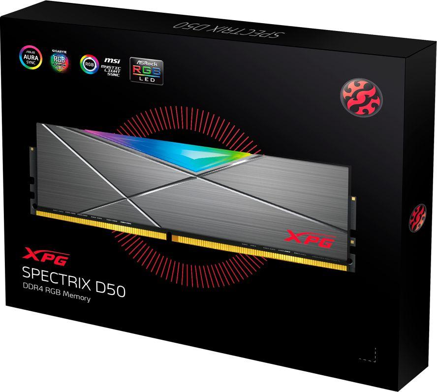 Memorie ADATA XPG Spectrix D50, DDR4, 8 GB, 3200 MHz, CL16, AX4U32008G16A-ST50