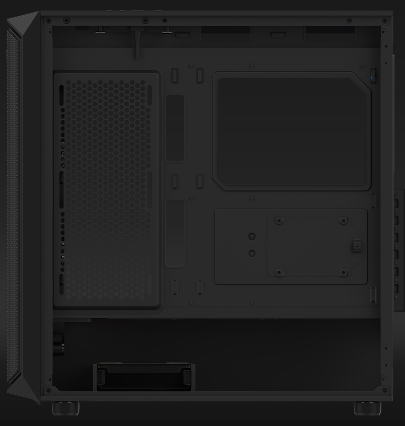 Kuti kompjuterike gaming WEZEN Pro, ATX, 4x 120mm RGB, e zezë