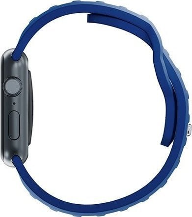 Rrip ore 3mk Silicone Watch Strap, për Apple Watch 42 44 45 49 mm, silikon, blu