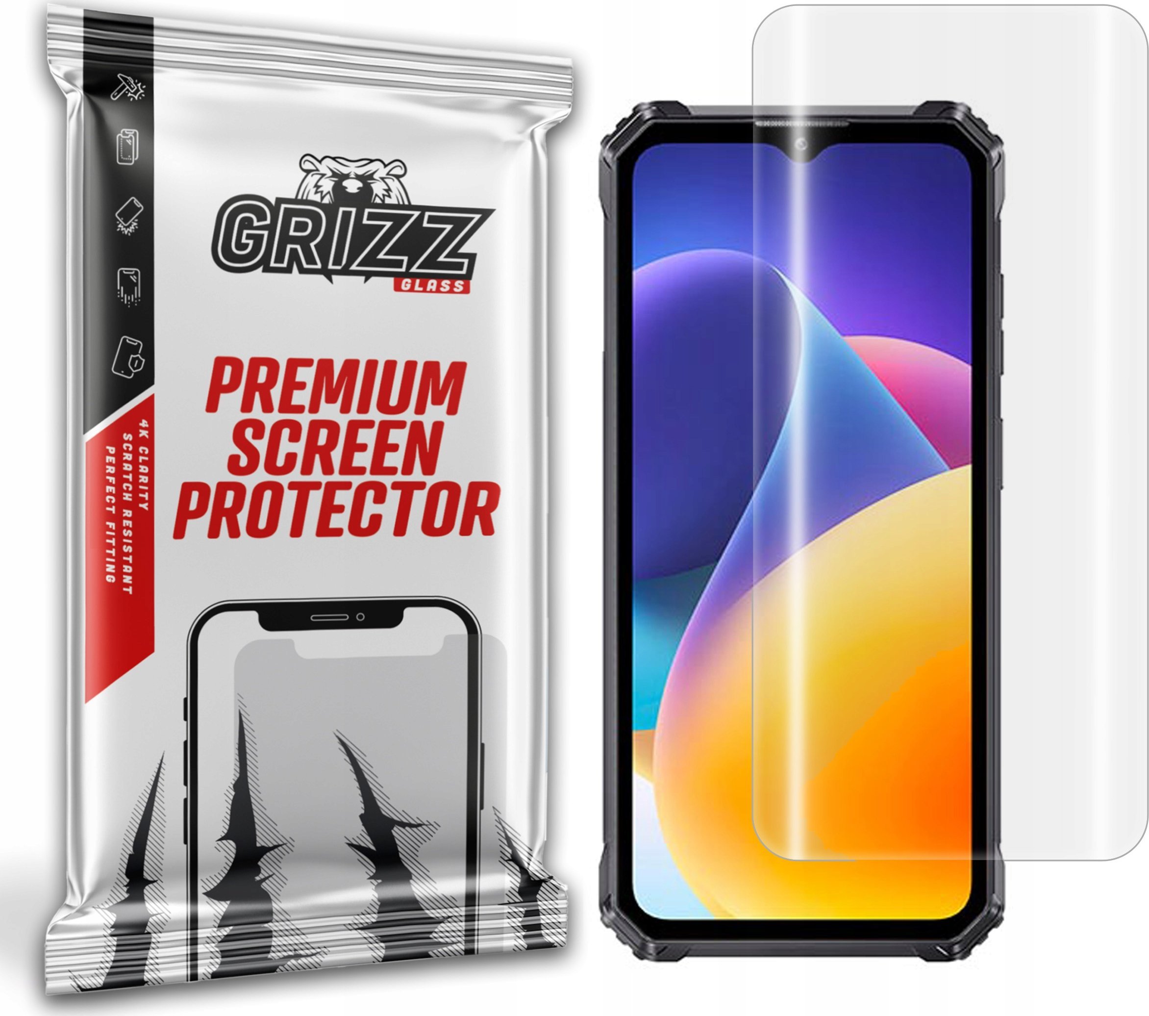 Folie mbrojtëse Hydrogel Grizz HydroFilm për Oukitel WP28 S, transparente
