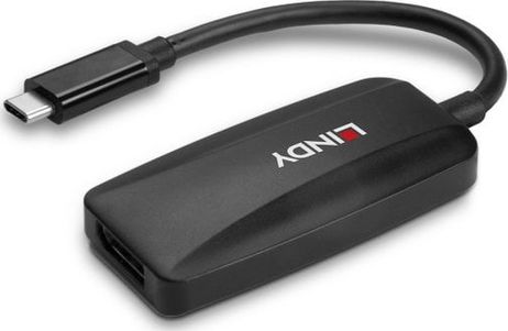 USB адаптер Lindy 43337, USB-C во DisplayPort, 8K, црн