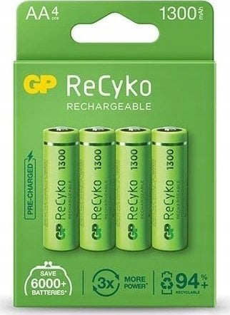 Bateri rikarikueshme GP ReCyko AAA, NiMH, 650mAh, jeshile