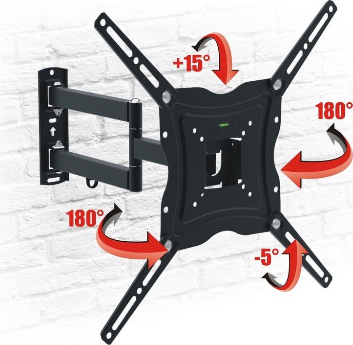 Ѕиден држач за ТВ Opticum AX Flexi Maxx, 13"-50", VESA 400x400, црн
