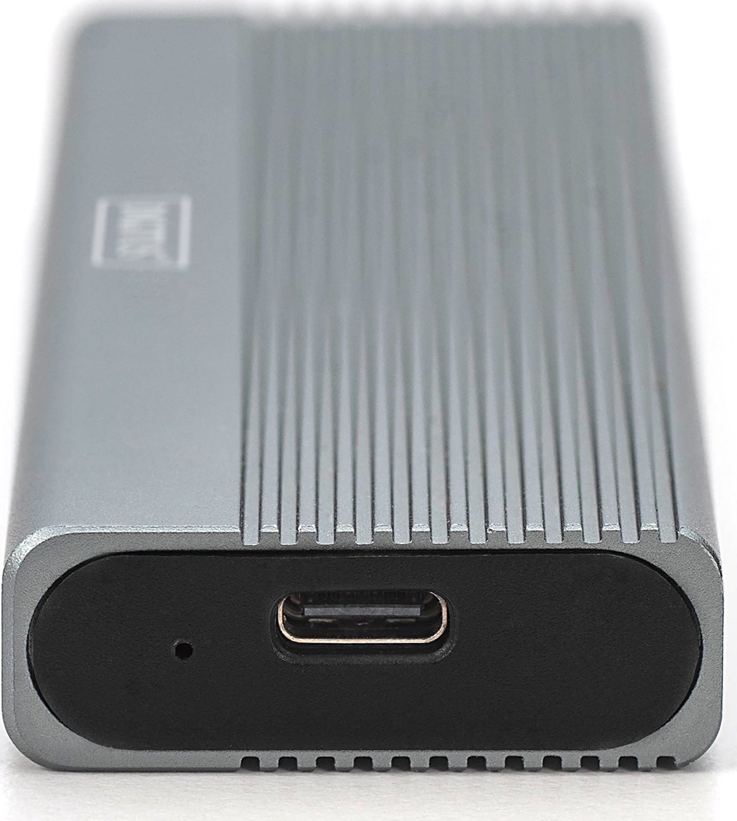 Kuti e jashtme SSD M.2 Digitus DA-71154, SATA 6Gbps, USB 3.0, argjendtë