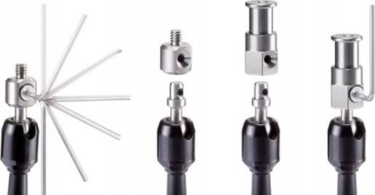 Adapter hot shoe Manfrotto 244Mini 244Micro, për aksesorë kamerë, i zi