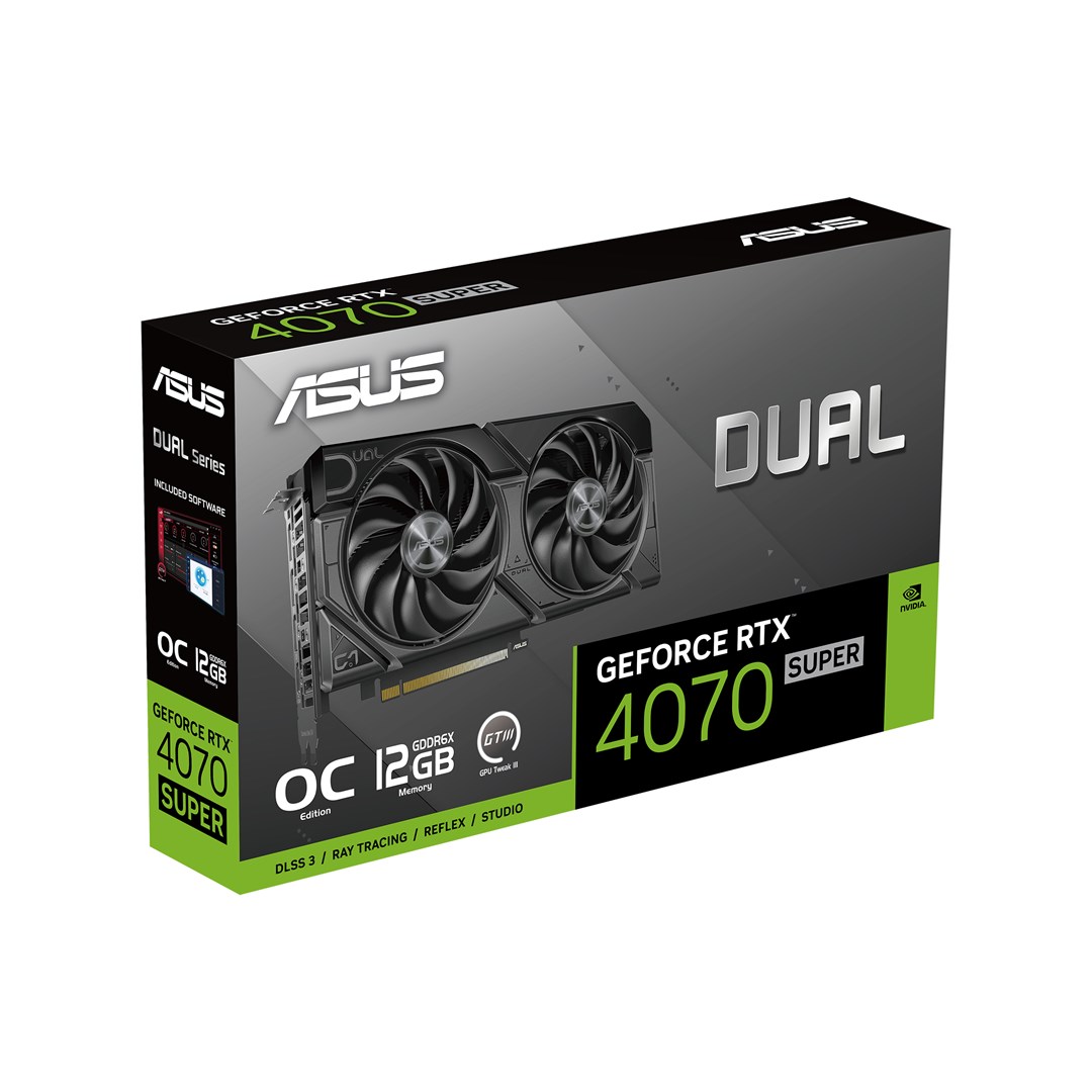 Kartë grafike ASUS Dual NVIDIA GeForce RTX 4070 SUPER, 12 GB GDDR6X