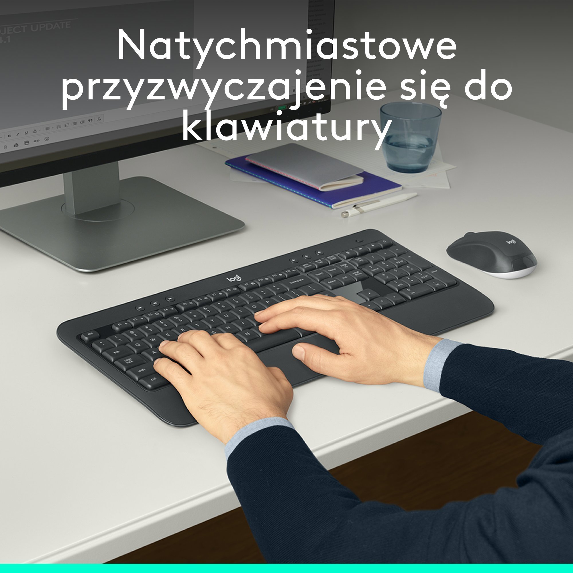 Set tastierë dhe maus me kamerë Logitech MK540 Advanced US dhe Brio 100, wireless, Full HD 1080p, i zi