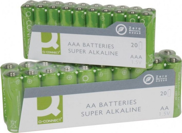 Bateri Q-CONNECT Super Alkaline AA, 1.5V, pako 20 copë