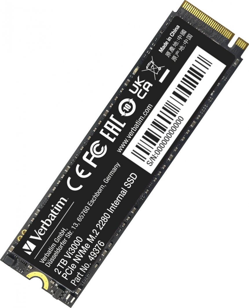 Disk SSD Verbatim Vi3000, 2TB, M.2 2280 PCI-E x4 Gen4 NVMe