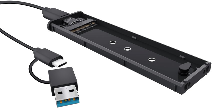 Kuti eksterne SSD Trust M.2 25806, USB C, e zezë