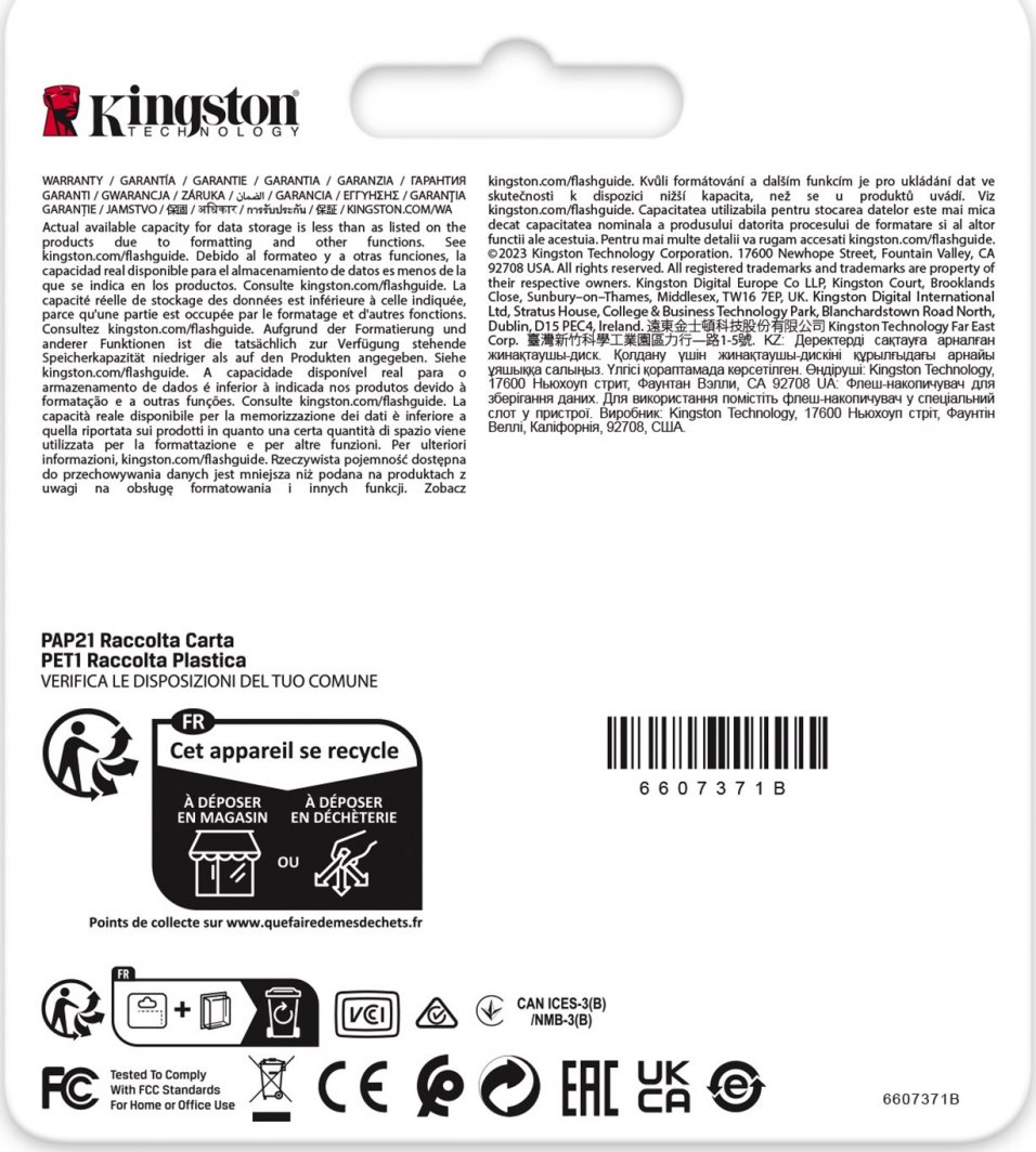 MicroSDHC Kingston Industrial UHS-I V30 card (SDIT/8GB), 8GB, klasa 10
