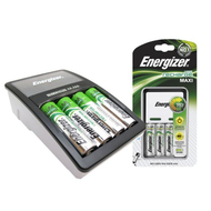 Energizer NiMH полнач за AA/AAA батерии, полни 2 или 4 клетки, вклучува 4 полнеливи батерии