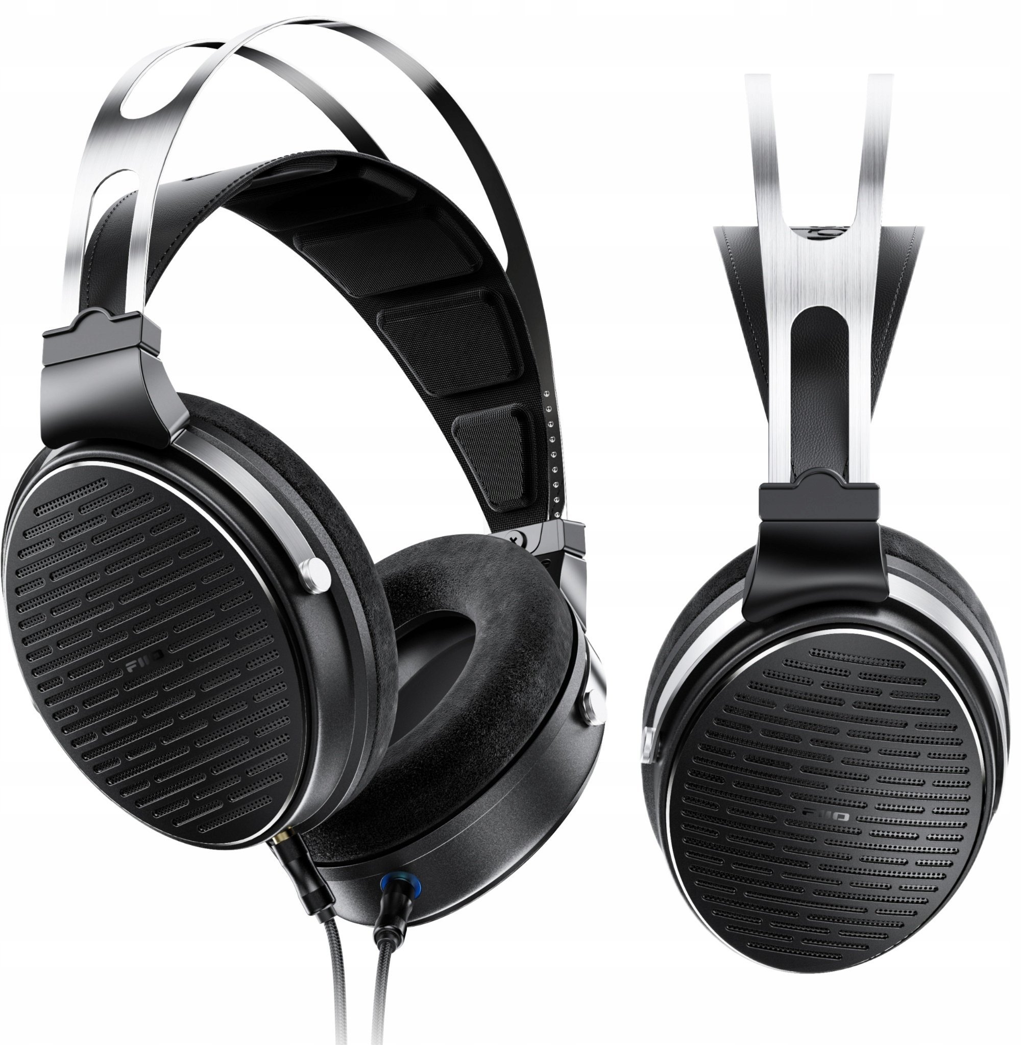 Kufje mbi vesh FiiO JT3, open back, driver 50mm, kabllo 3.5mm me mikrofon, të zeza