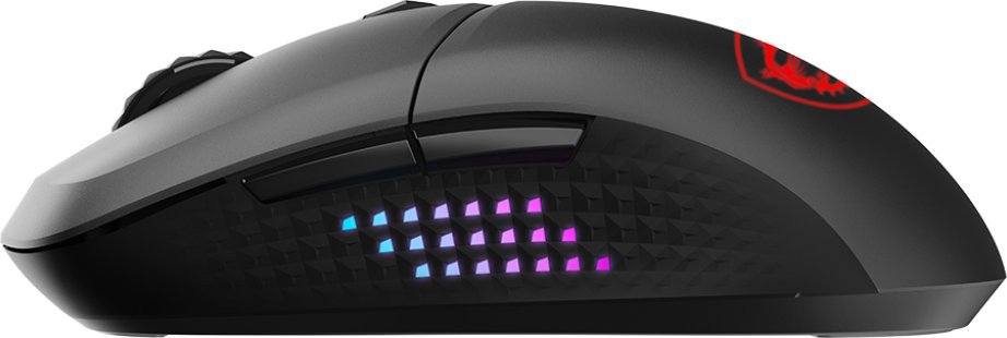 Maus gaming MSI VERSA 300 ELITE WIRELESS, 26000 DPI, RF Bluetooth USB C, i zi