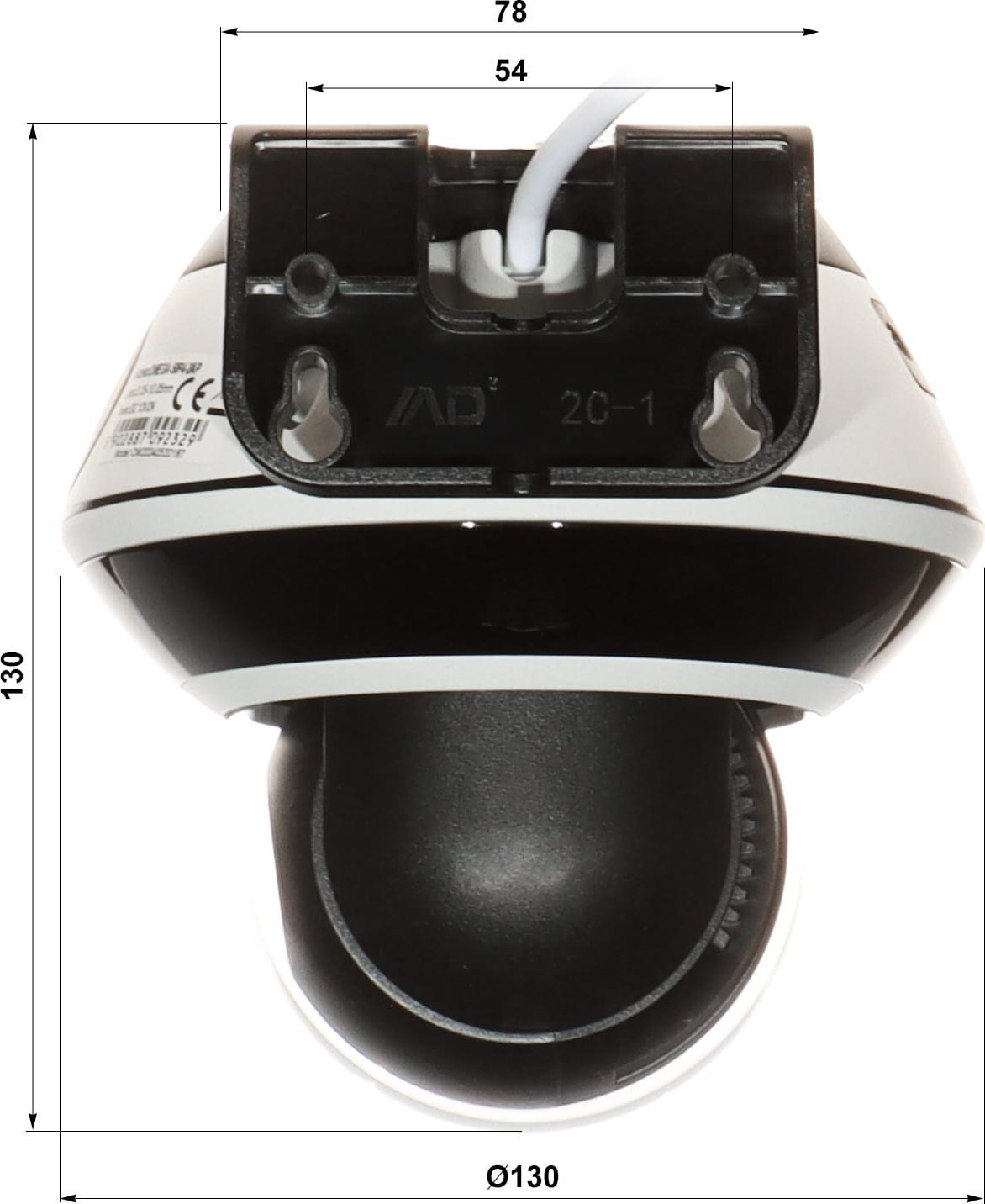 Kamerë IP e brendshme Oton OMEGA-50P4-2AP, 5 Mpx, fokus 3.35–10 mm, e bardhë