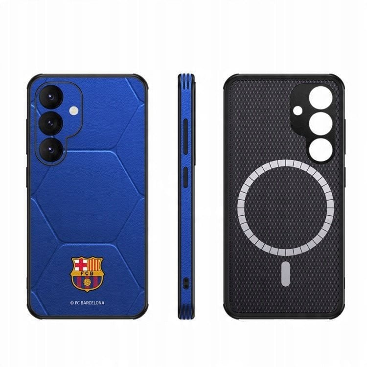 Futrollë telefoni OCPC FCB Mag për Samsung Galaxy S25, magnetike, me qëndrim, e kuqe