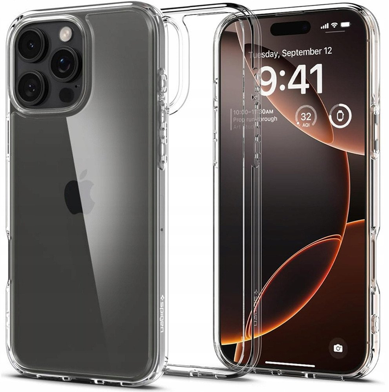 Kutia për telefon Spigen Ultra Hybrid MagSafe, për iPhone 17, transparente