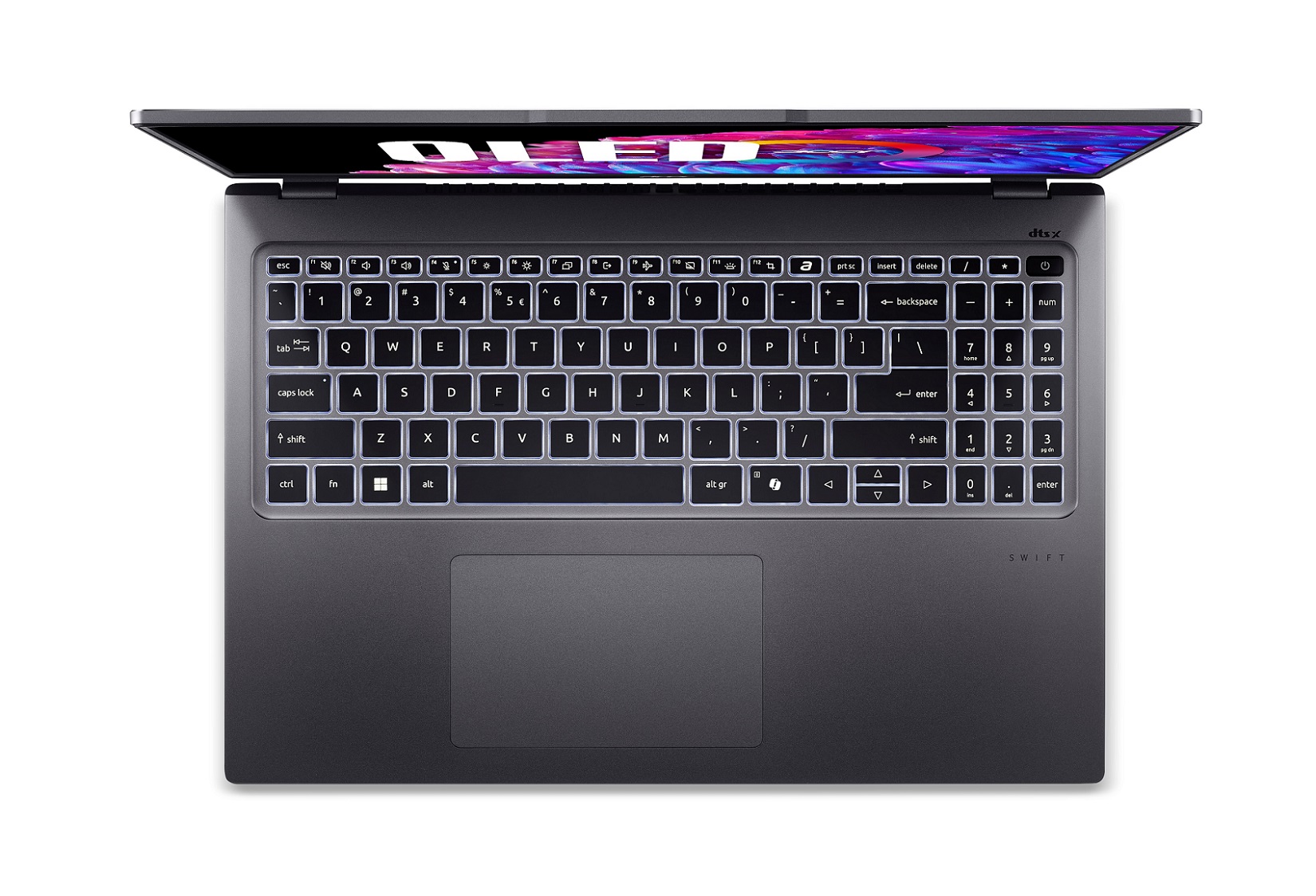 Laptop ACER Swift Go 16 SFG16-72-970B, 16\", Intel Core Ultra 9 185H, 32GB RAM, 1TB SSD, сив