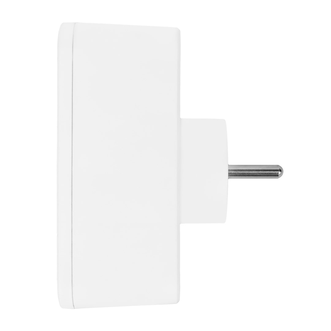 Prizë shumëfishe Maclean MCE249 F/W, 2x220V, 2xUSB A 2xUSB C PD 20W, e bardhë
