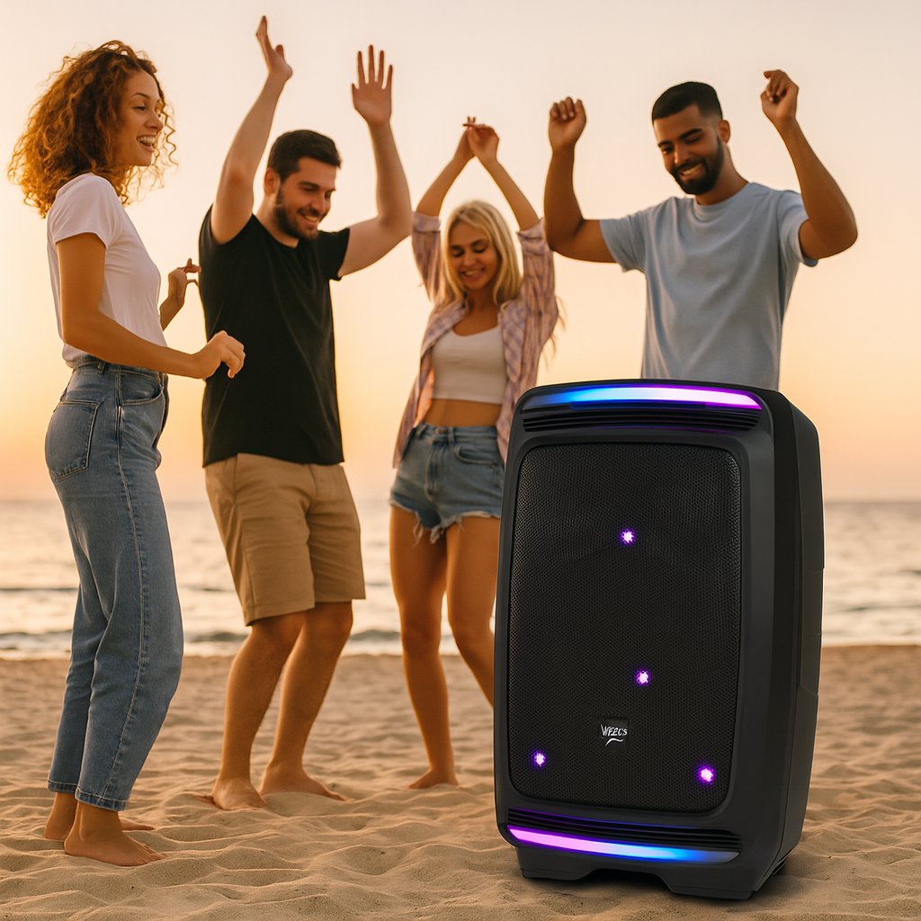 Boks aktiv portativ V-TONE OrionX 14 ACCU, 135W, Bluetooth 5.0, me RGB LED