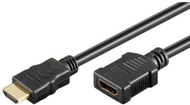 Kabllo zgjatuese HDMI Premium High Speed, HDMI M në HDMI F, HDMI 2.0, 5m, e zezë