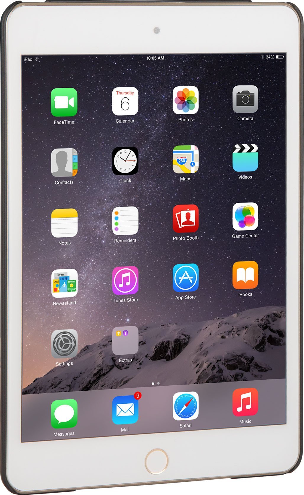 Mbështjellës tableti Joyfactory MagConnect JOY, për iPad mini 4, pjesa e pasme, i zi
