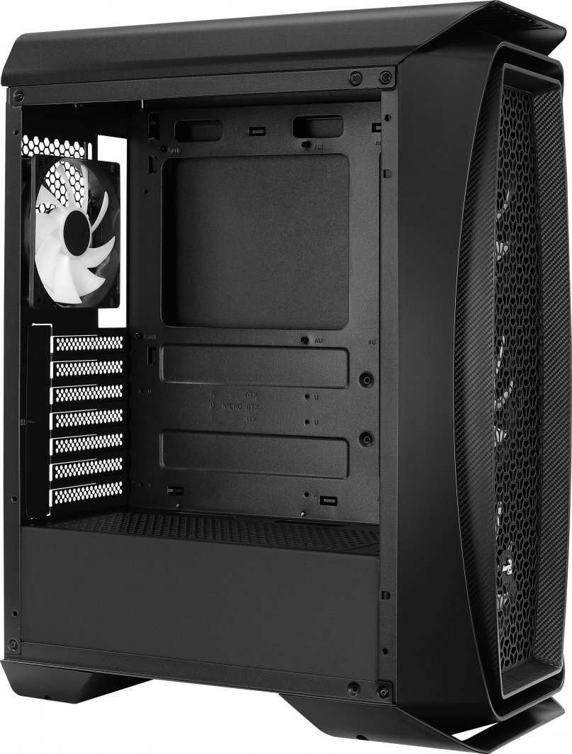 Kasë Aerocool Aero One Frost, e zezë, Midi Tower