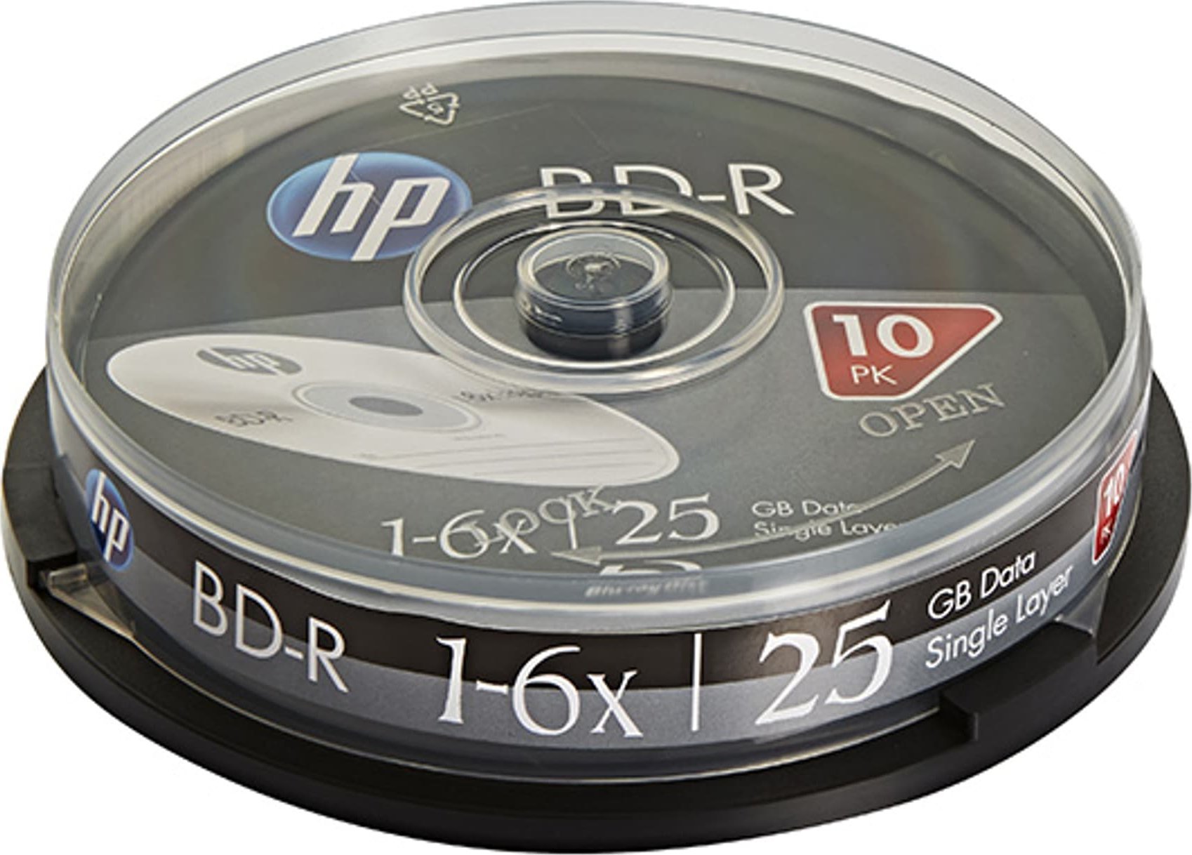 Disqe Blu ray Verbatim HP BD R, 25GB, 6X, paketim 10 copë