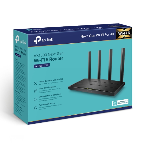 Ruter TP-Link Archer AX1500, Wi-Fi 6
