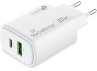 Karikues USB MediaRange MRMA112-2, 2 porte, i bardhë