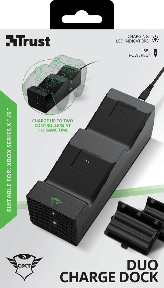 Stacioni i dyfishtë i karikimit Trust GXT250 për pads Xbox Series X / S