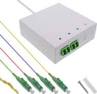 Kuti lidhëse FTTH InLine, 4x LC APC, fibër 40 m, e bardhë