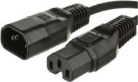 Kabllo furnizimi MicroConnect PE011405, C14 në C15, 0.5m, i zi