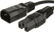 Kabllo furnizimi MicroConnect PE011405, C14 në C15, 0.5m, i zi