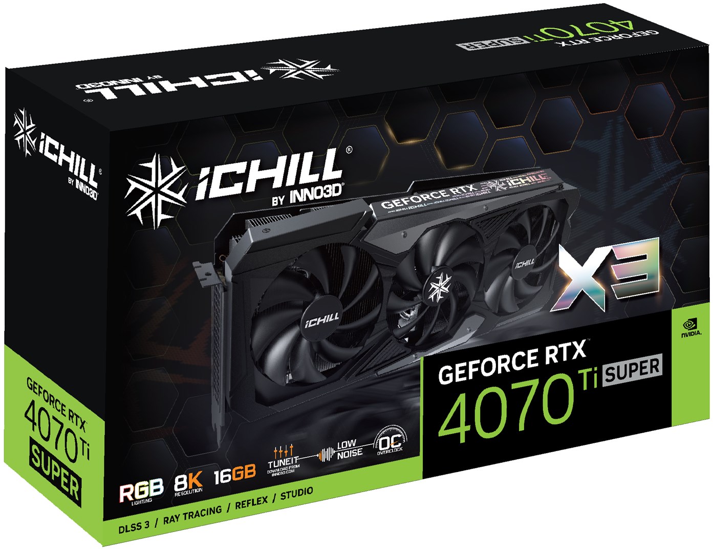 Kartelë grafike Inno3D GeForce RTX 4070 Ti SUPER iCHILL X3 16GB GDDR6X
