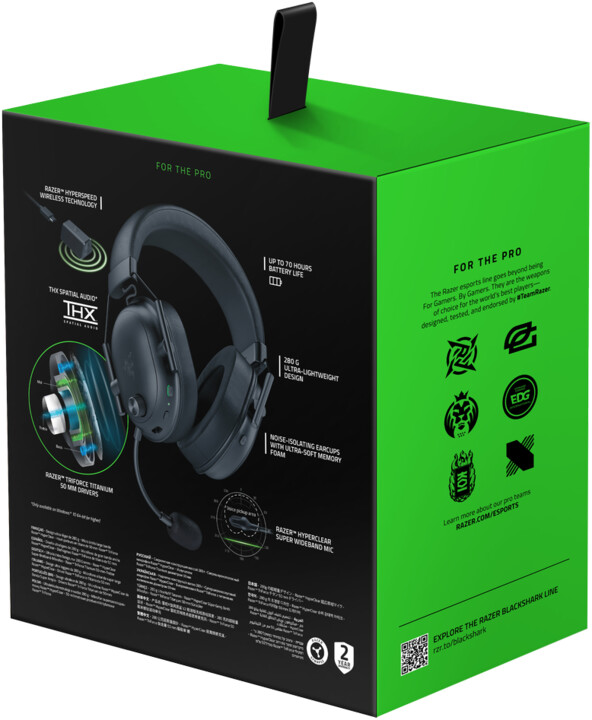 Kufje Razer BlackShark V2 HyperSpeed, të zeza
