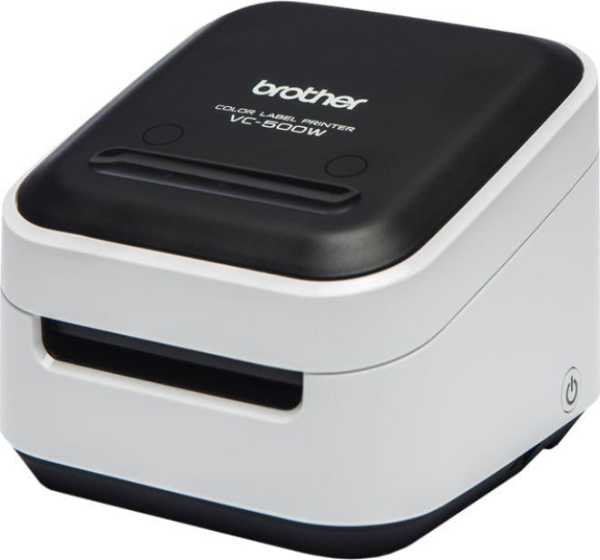 Печатач за етикети Brother VC-500W, во боја, USB WiFi, бел