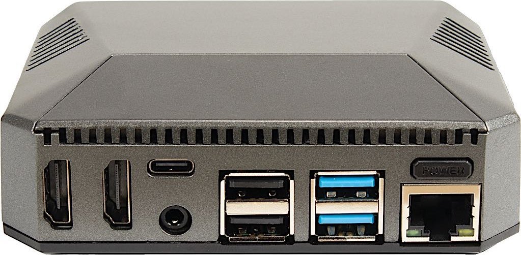 Kuti për zhvillim Inter-Tech ODS-727, për Raspberry Pi 4, alumini, gri