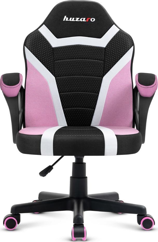 Karrige gaming për fëmijë Huzaro Ranger 1.0, rrjetë, rozë e zezë 2